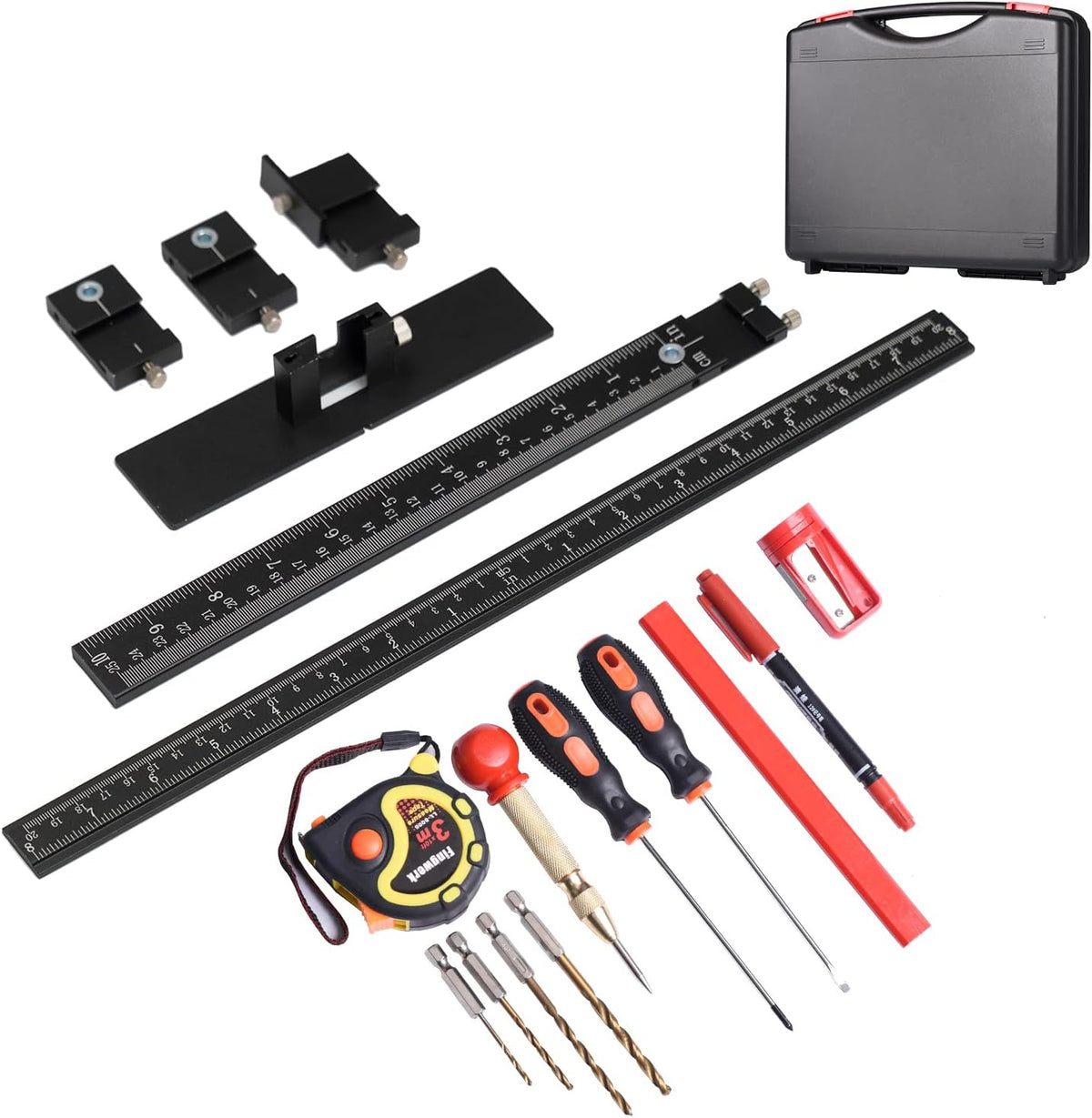 14-Piece Aluminum Alloy Cabinet Handle Template Jig Tool O269261