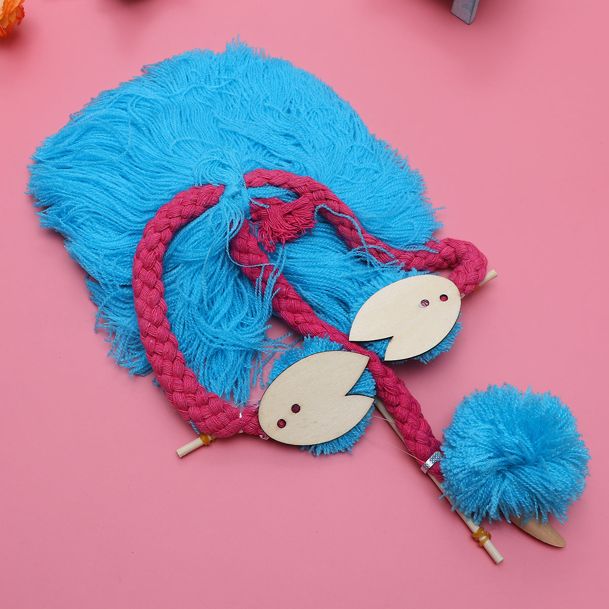 Sky-blue Plush Ostrich Marionette Toy A3162