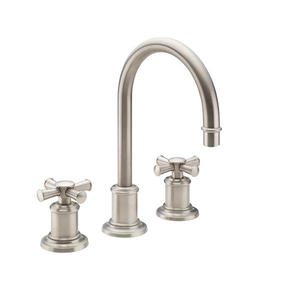 White 8x22 Widespread Lavatory Faucet D110134
