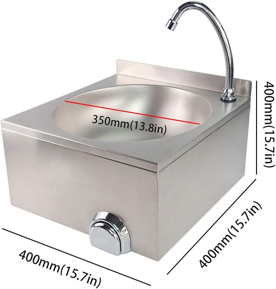 Commercial Stainless Steel Hand Wash Sink Kitchen Basin E235