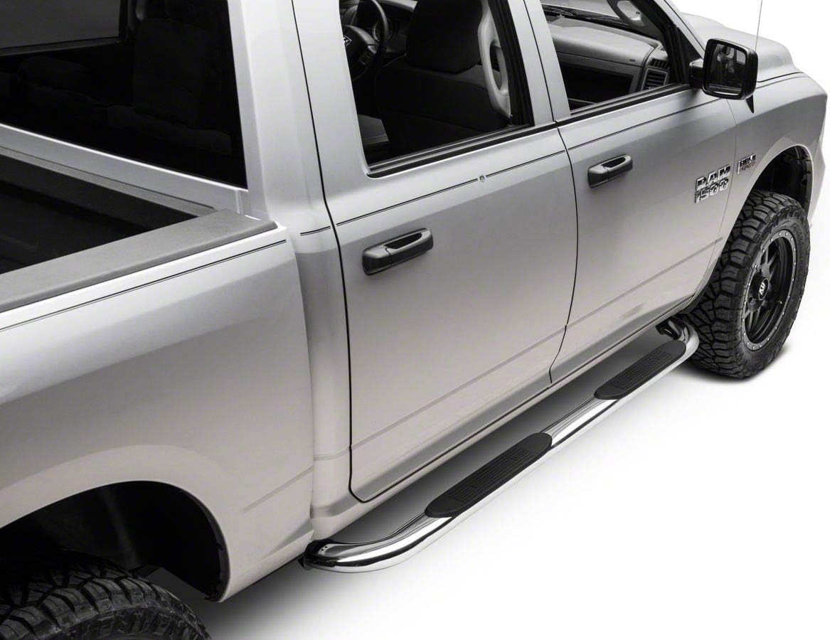 4-Inch Oval Bent End Side Step Bars Stainless Steel H913935
