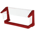 4& Red Free-Standing Sneeze Guard H85781