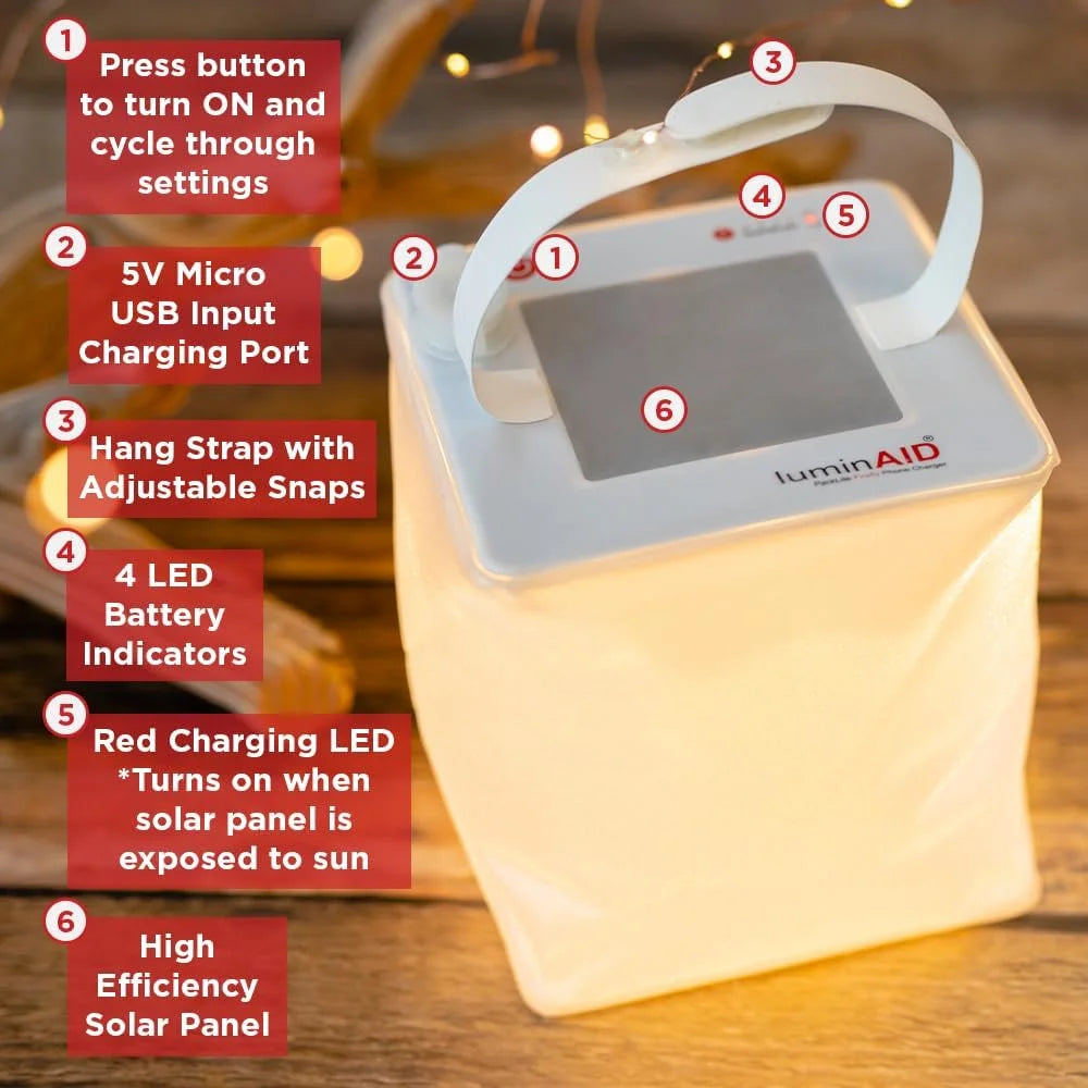 2-in-1 Solar Camping Lantern and Phone Charger X270