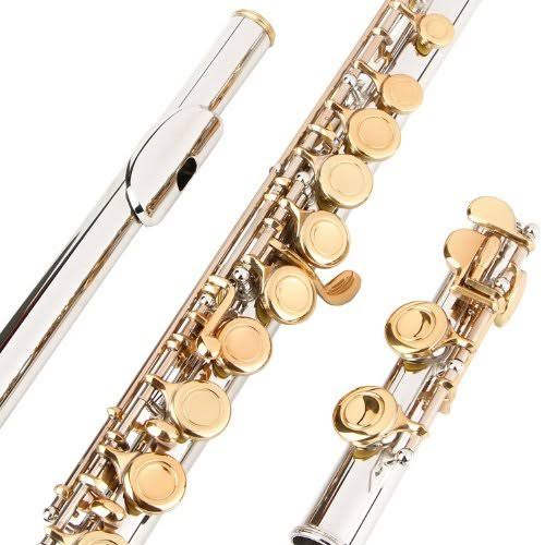 Closed Hole C Flute with Case, Tuning Rod and Cloth, Joint Grease and Gloves L6032