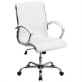 White Mid Back Office Chair V143