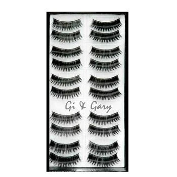 Retro-Glam L3 Black Eyelashes (10 pairs) A287