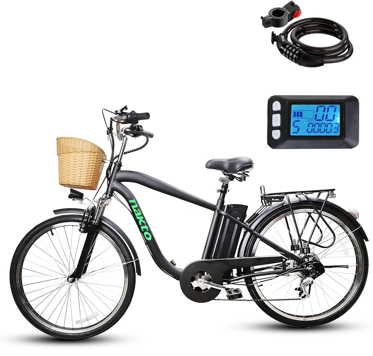 26'' Electric Cargo Bicycle with 10.5Ah Removable Lithium Battery Y242661