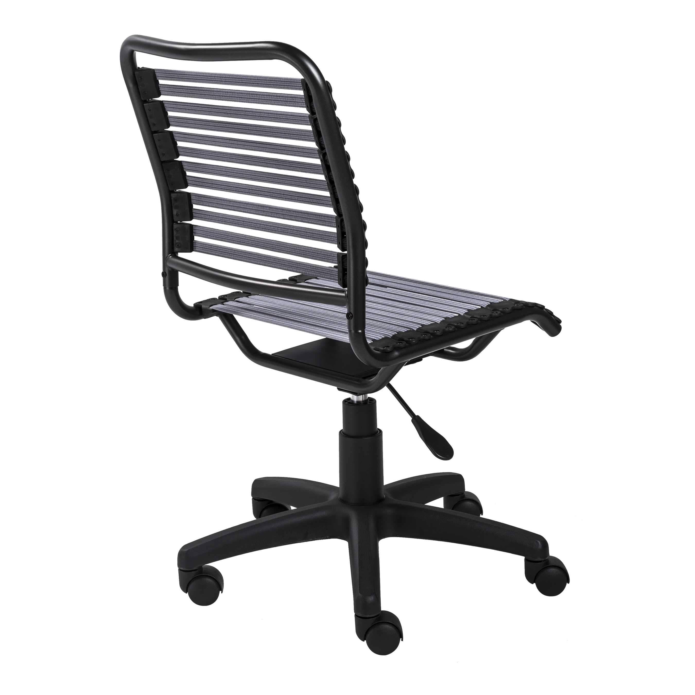 Light Gray Low Back Office Chair with Graphite Black Frame and Base G7442