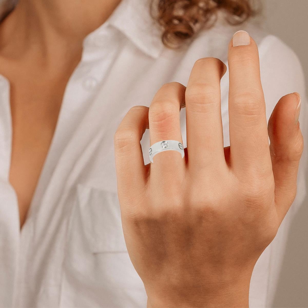 950 Platinum Diamond Ring 0.09 CTW W8885