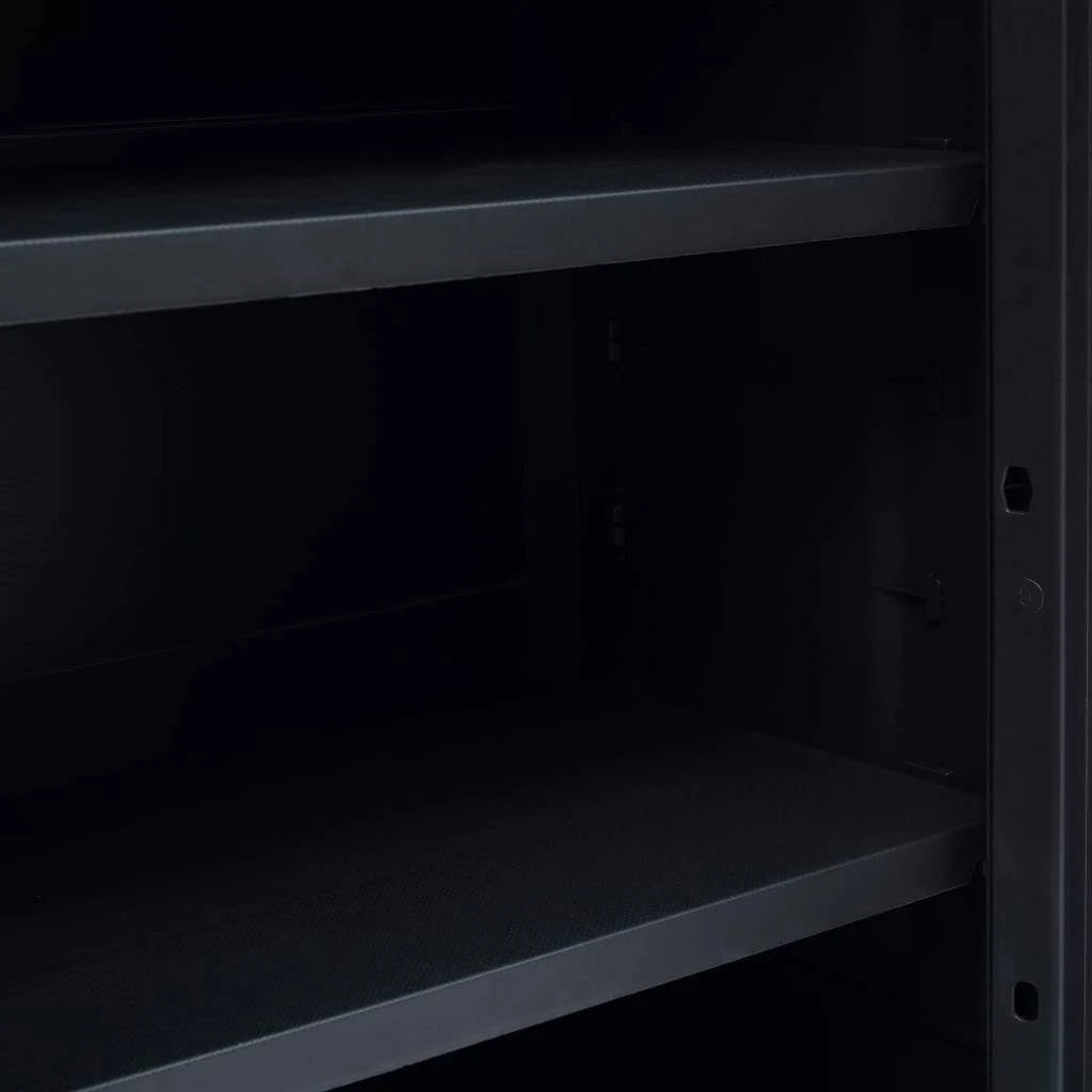 Black Plastic Garden Storage Cabinet Z708