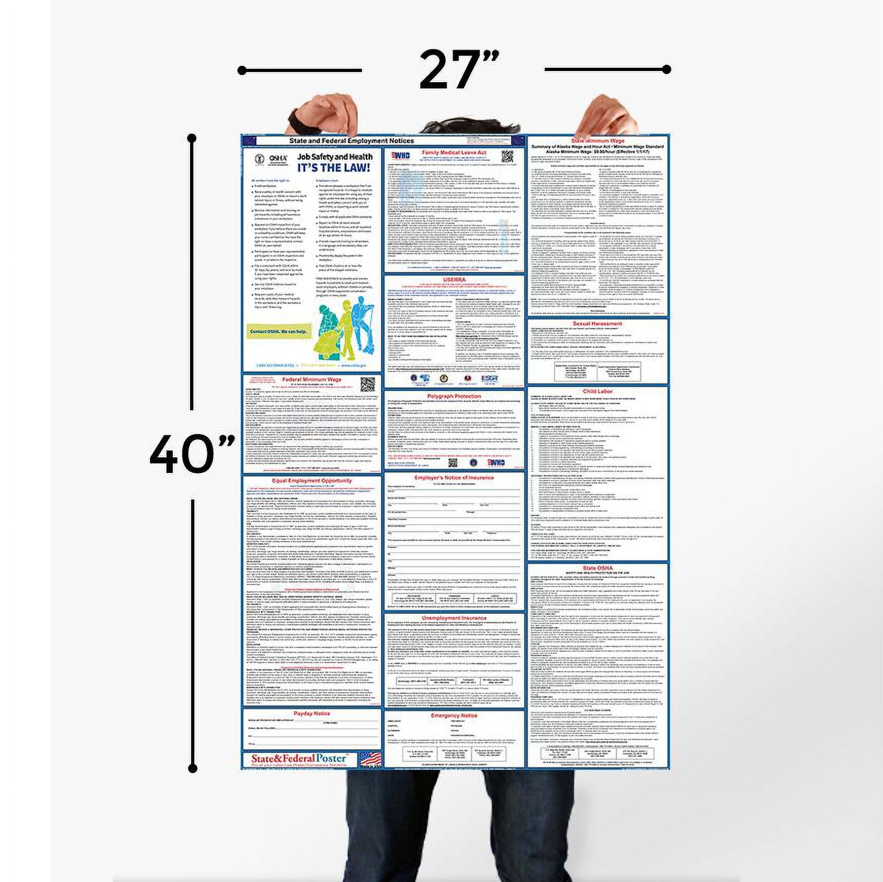 Connecticut State and Federal Labor Law Poster (Spanish) B30471