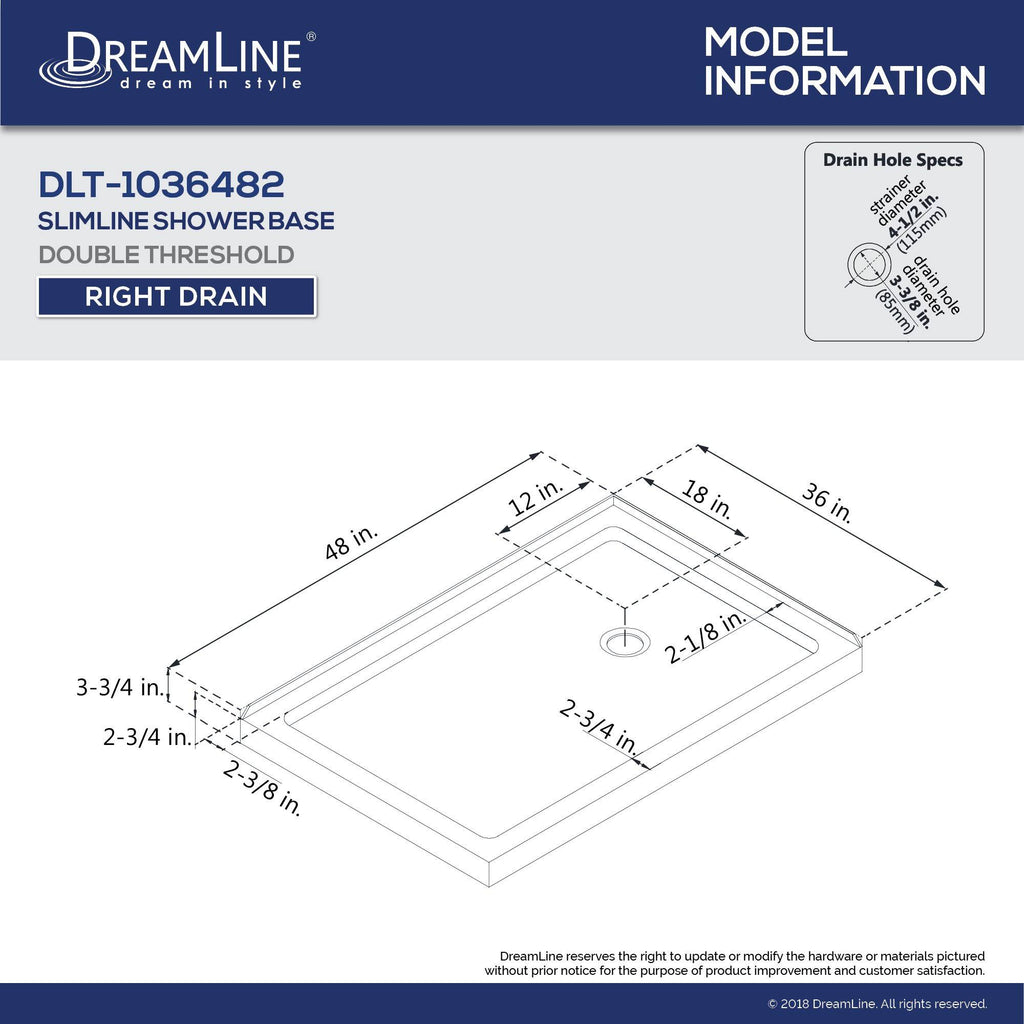 Double Threshold Shower Base C895954