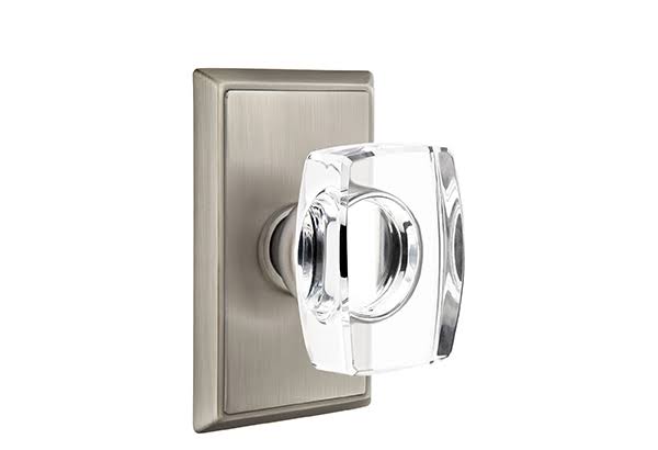 Pewter Passage Set with Crystal Knob B729