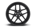 Satin Black w/ Gloss Black Lip 1-Piece Cast Wheel 20x9 5x120 35mm F531