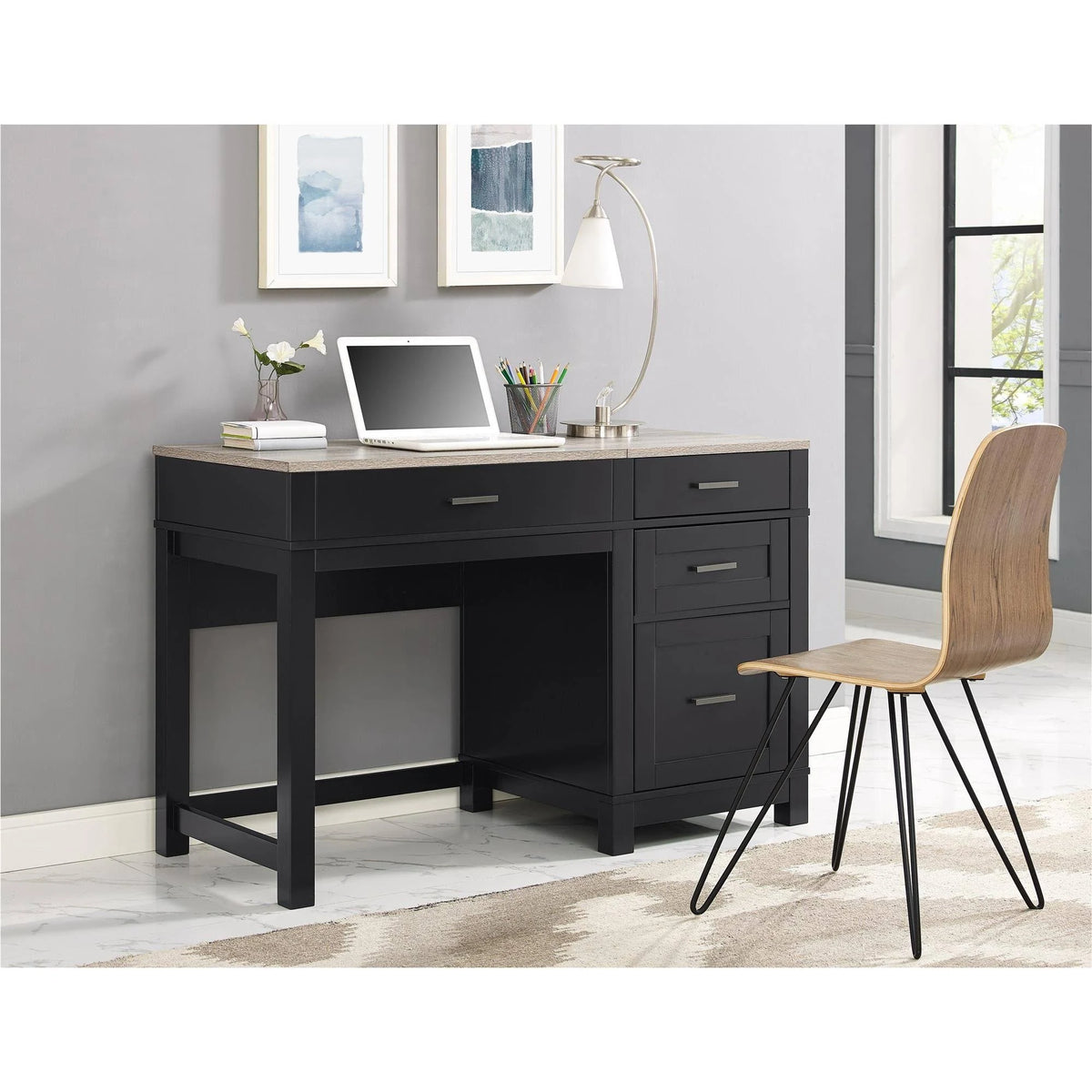 Lift-Top Desk Black E6619