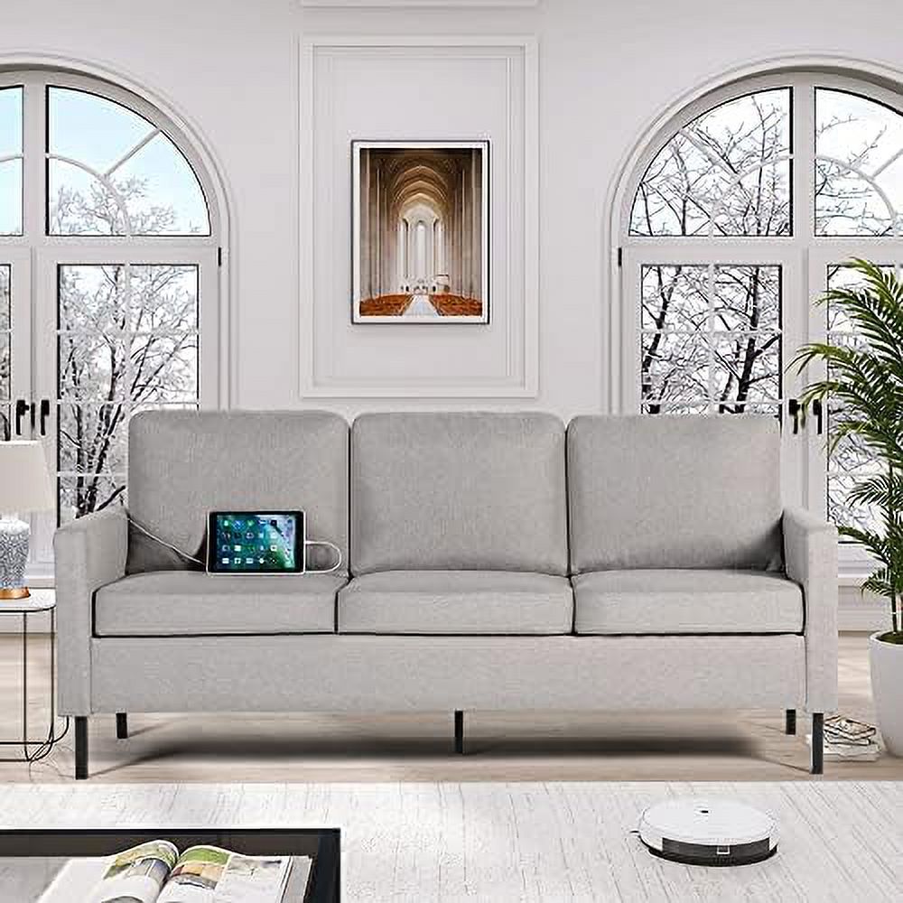 Light Grey 3 Seat Sectional Sofa A318