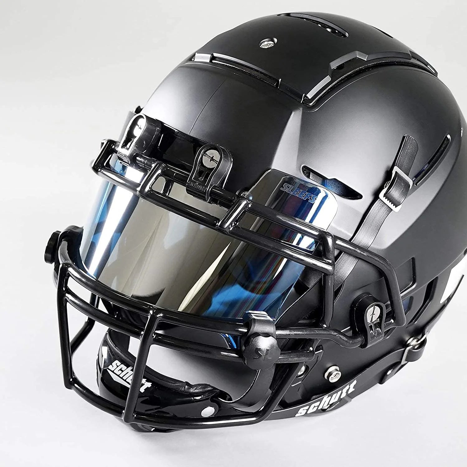 Cobalt Blue Silver Machine Helmet Visor L49040