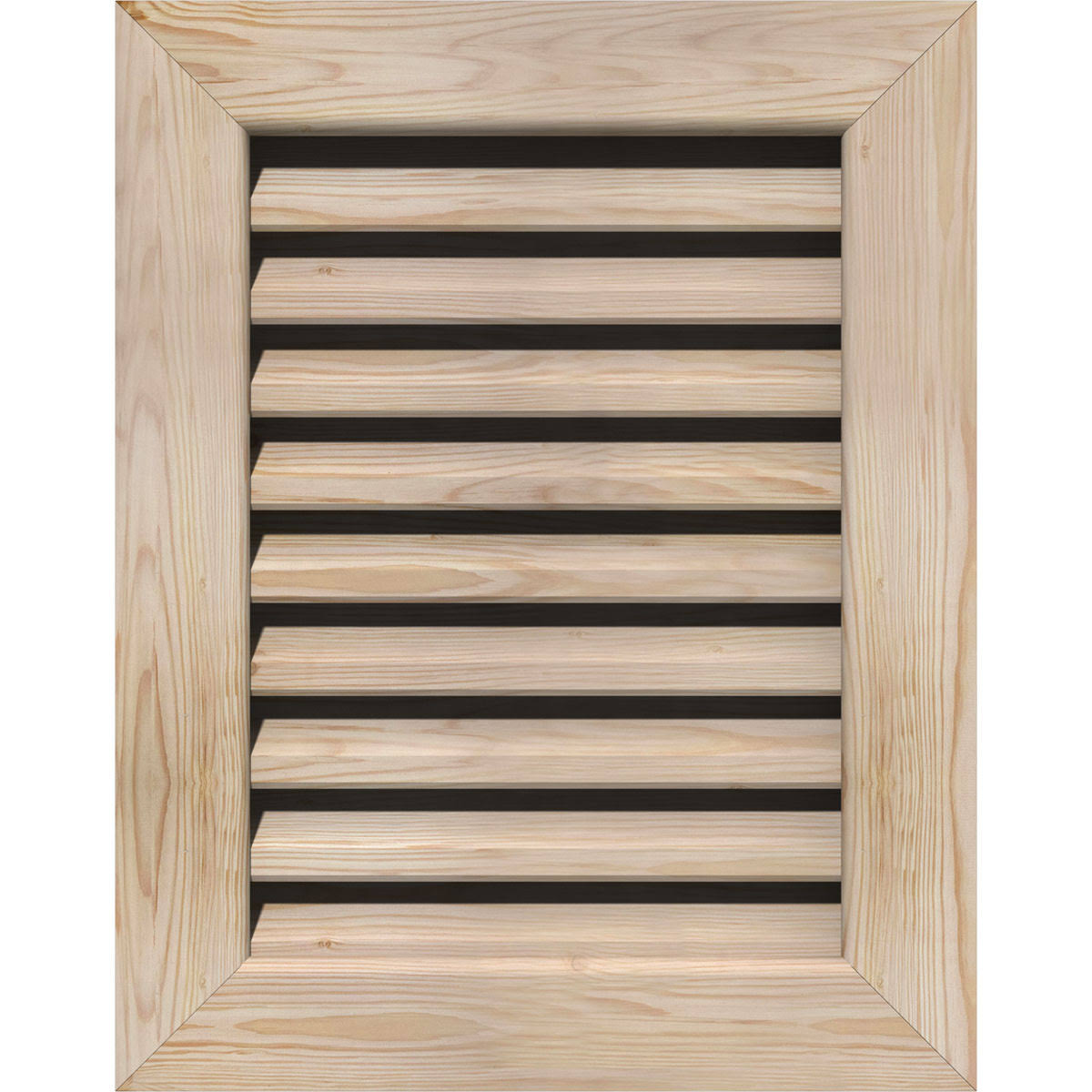 Unfinished Pine Vertical Gable Vent J232533