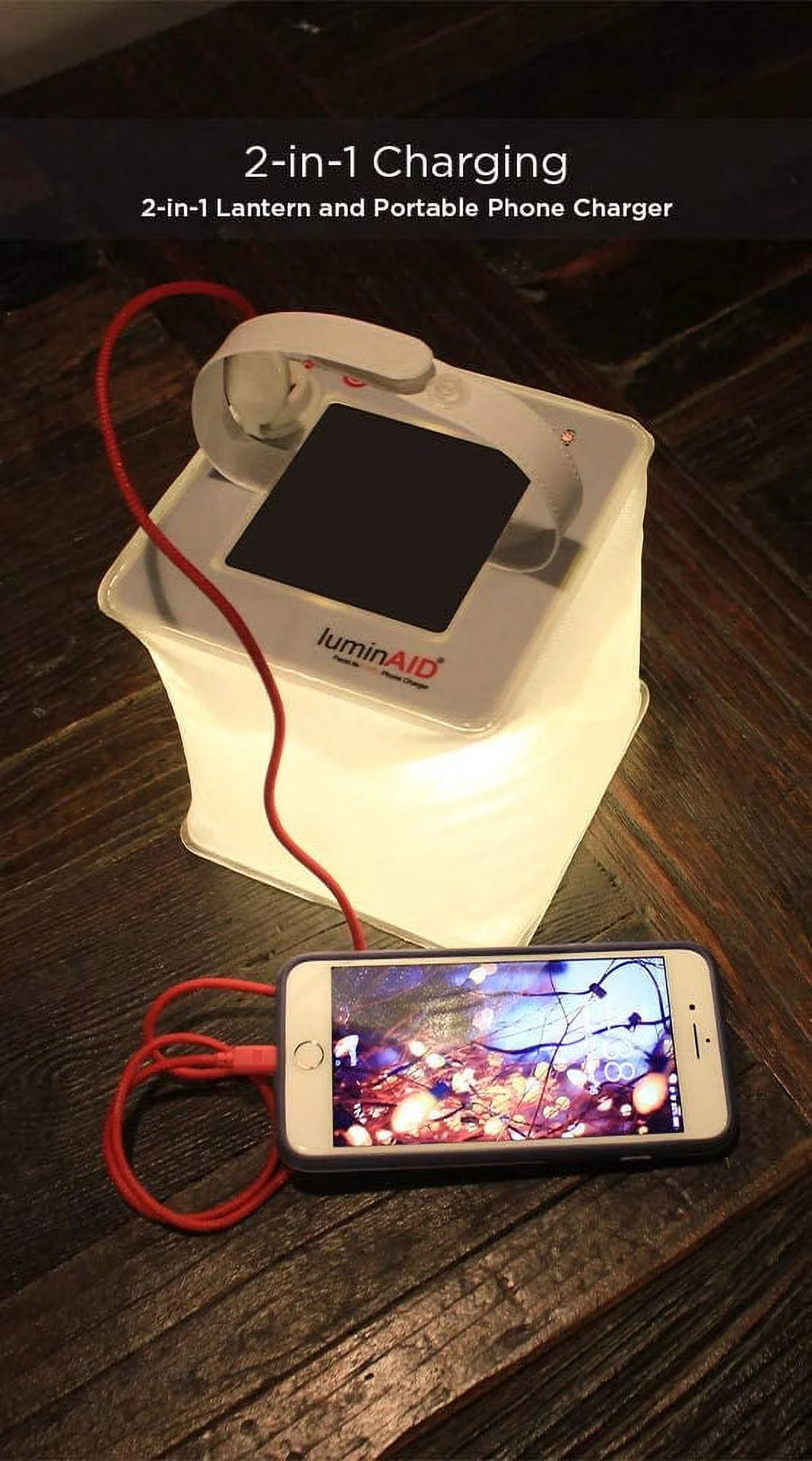 2-in-1 Solar Camping Lantern and Phone Charger X270