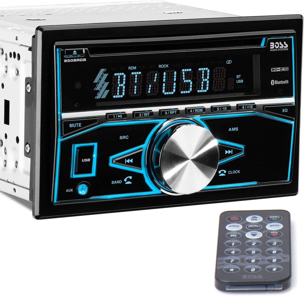 Single Din Bluetooth Car Stereo with CD/MP3/USB/AUX Input, Pack of 2 N6634