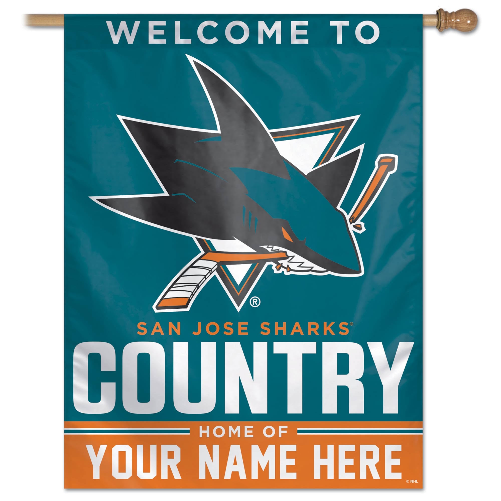 San Jose Sharks Vertical Banner Q3097