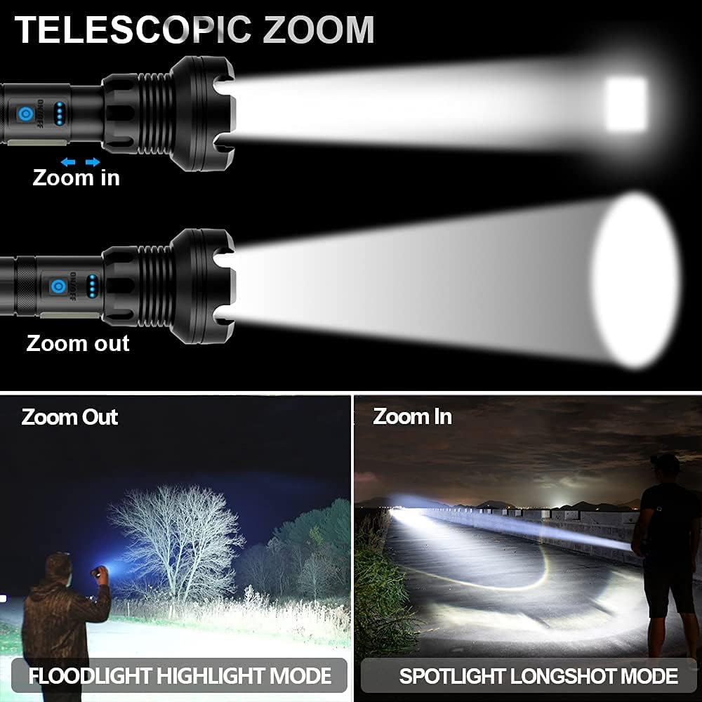 90000 High Lumens LED Tactical Flashlight A2030