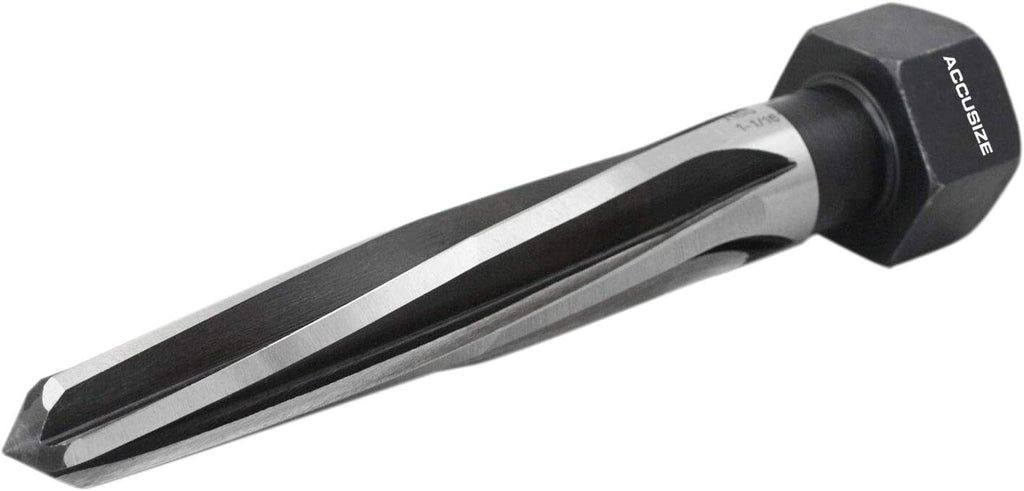 1-1/16'' by 5'' Flute Length Hex Shank H.S.S. Aligning Reamer, 7'' Oal, Spiral Flute, Pack of 2 E5854