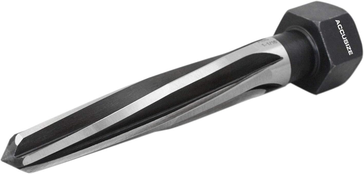 1-1/16'' by 5'' Flute Length Hex Shank H.S.S. Aligning Reamer, 7'' Oal, Spiral Flute, Pack of 2 E5854