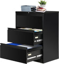 2 Drawer Locking Metal Steel Black Lateral File Cabinet K2246