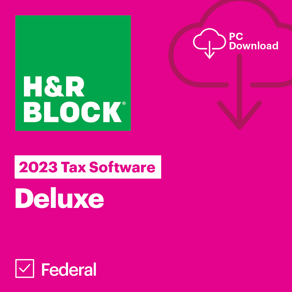 Tax Software Deluxe 2023 for 1 User, Windows H6746