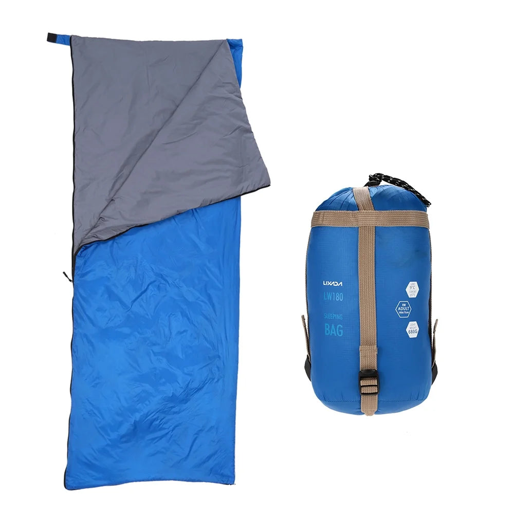 190 * 75cm Envelope Sleeping Bag Camping Travel Hiking Ultra-light 680g T8685
