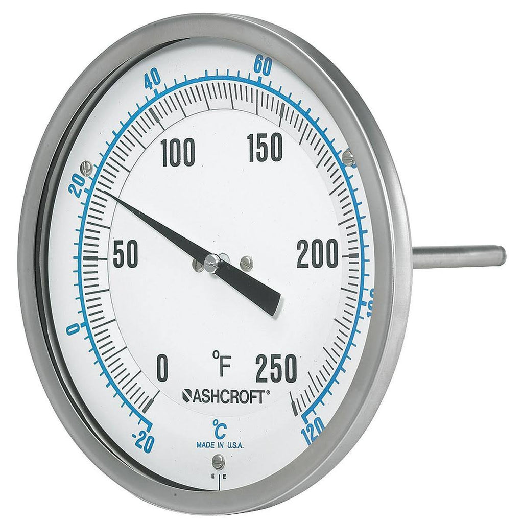 Dial Thermometer, Bi-Metallic, SS Case M1820