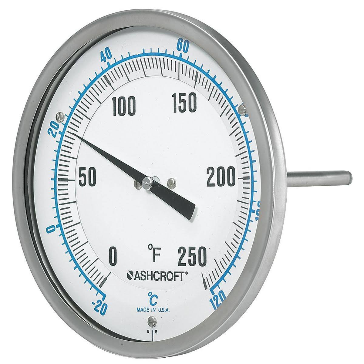 Dial Thermometer, Bi-Metallic, SS Case M1820