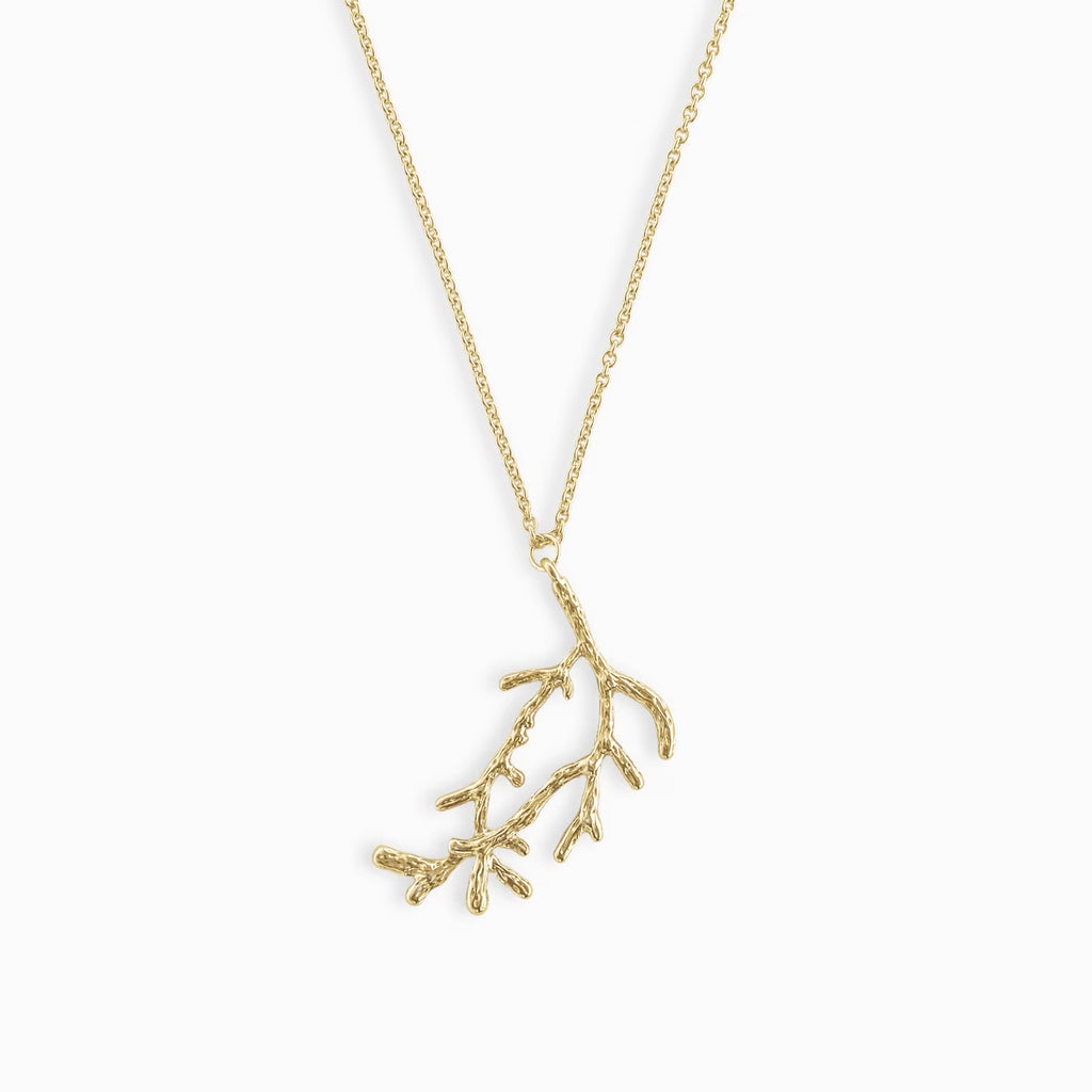 Gold Branch Statement Necklace X289501