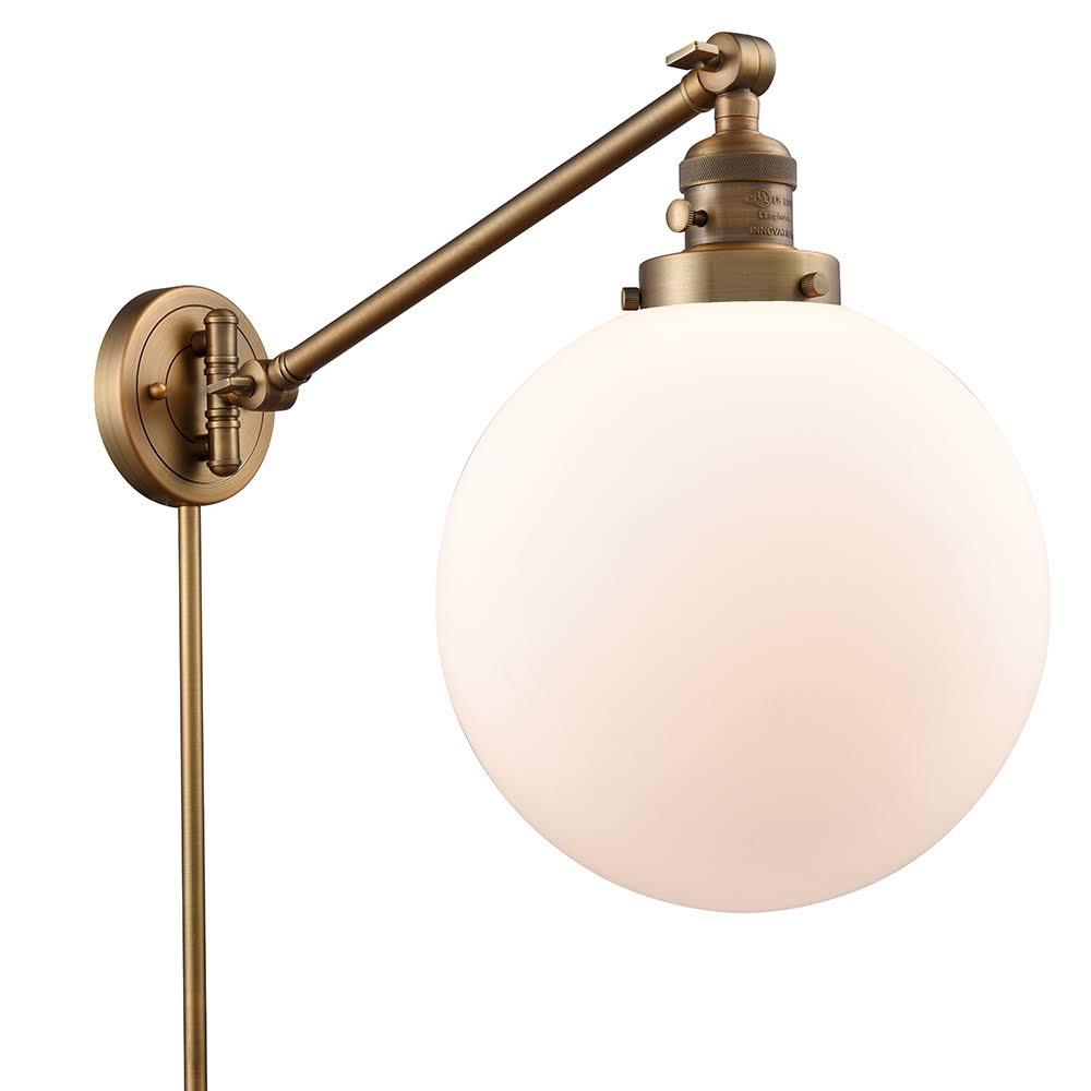 Brushed Satin Nickel Swing Arm Lamp G8654