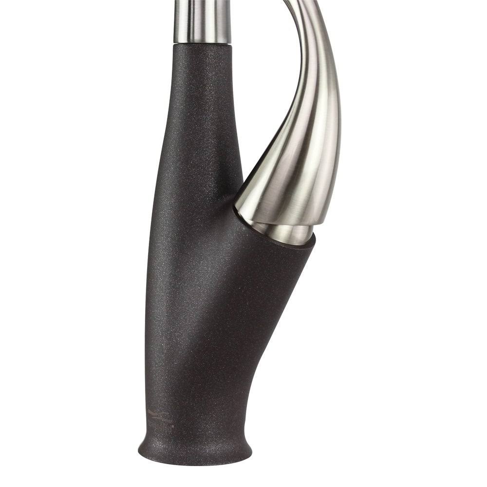 Luxe Stainless/Cafe Latte Pull-Down Kitchen Faucet Y9999