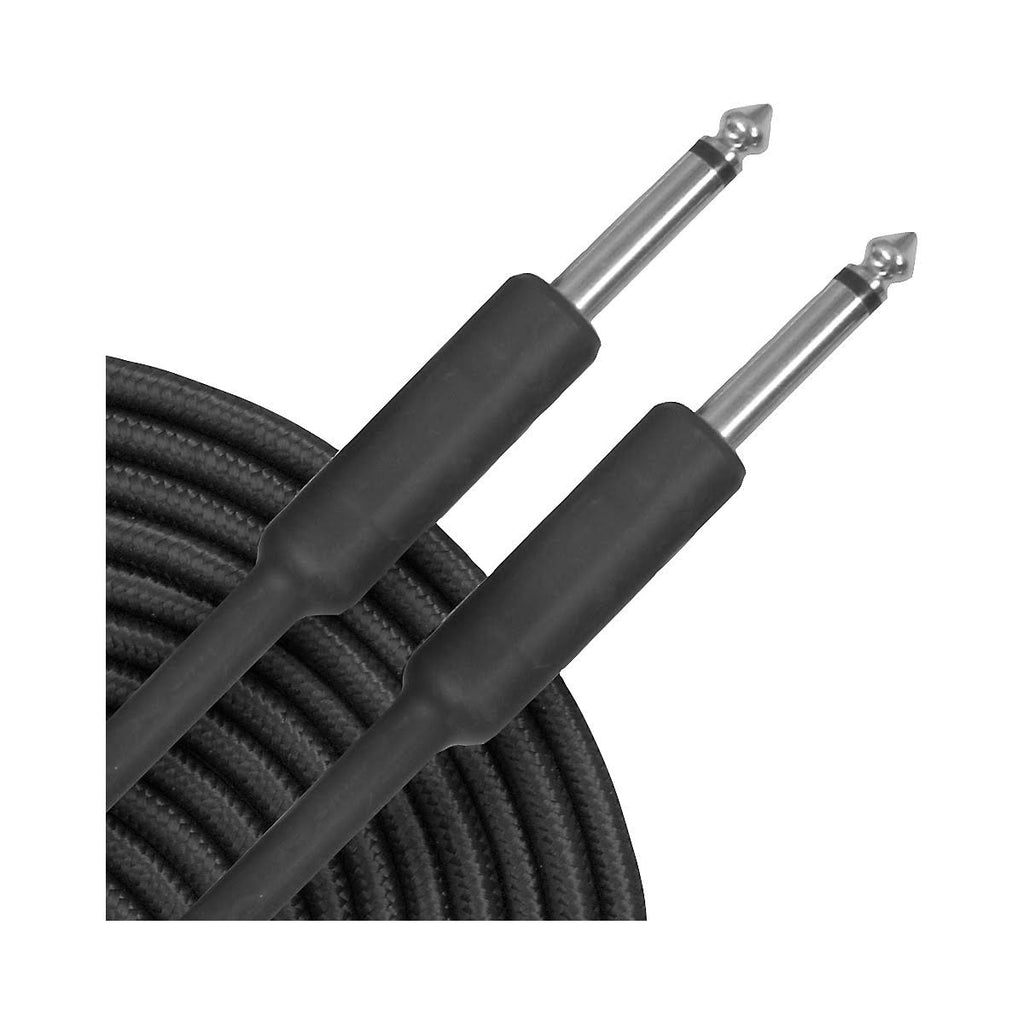 Braided Instrument Cable 1/4" 22 Black 30 ft. 10-Pack L61813