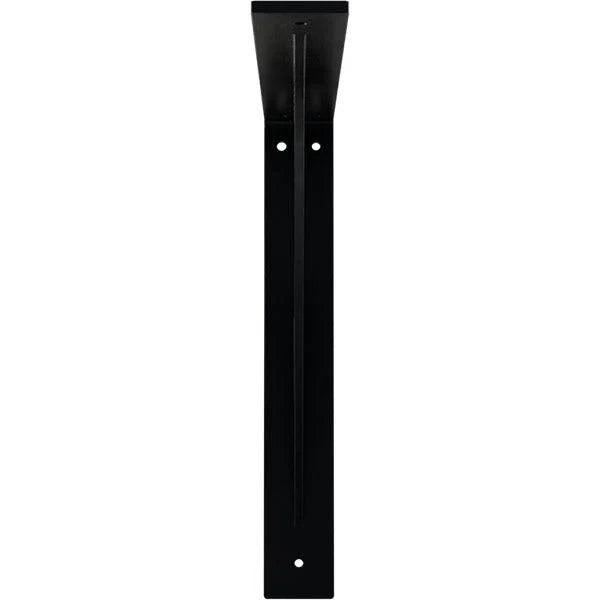 Black Powder Coated Steel Bracket U285