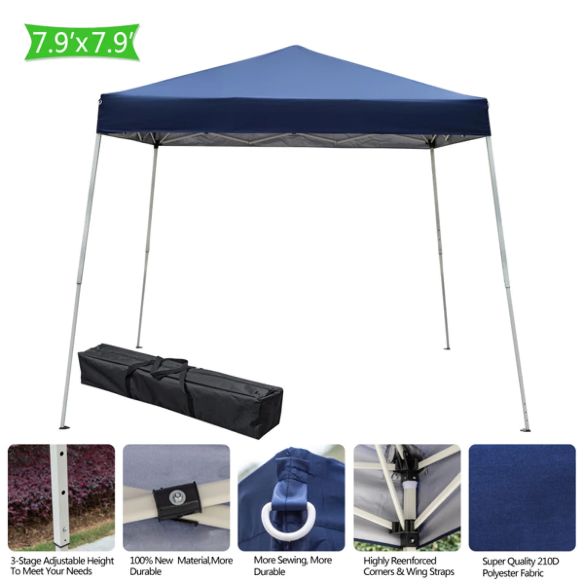 Folding Canopy Tent Pavilion with Bag H365