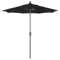7.5 ft Aluminum Push Button Tilt Market Umbrella Black D5525