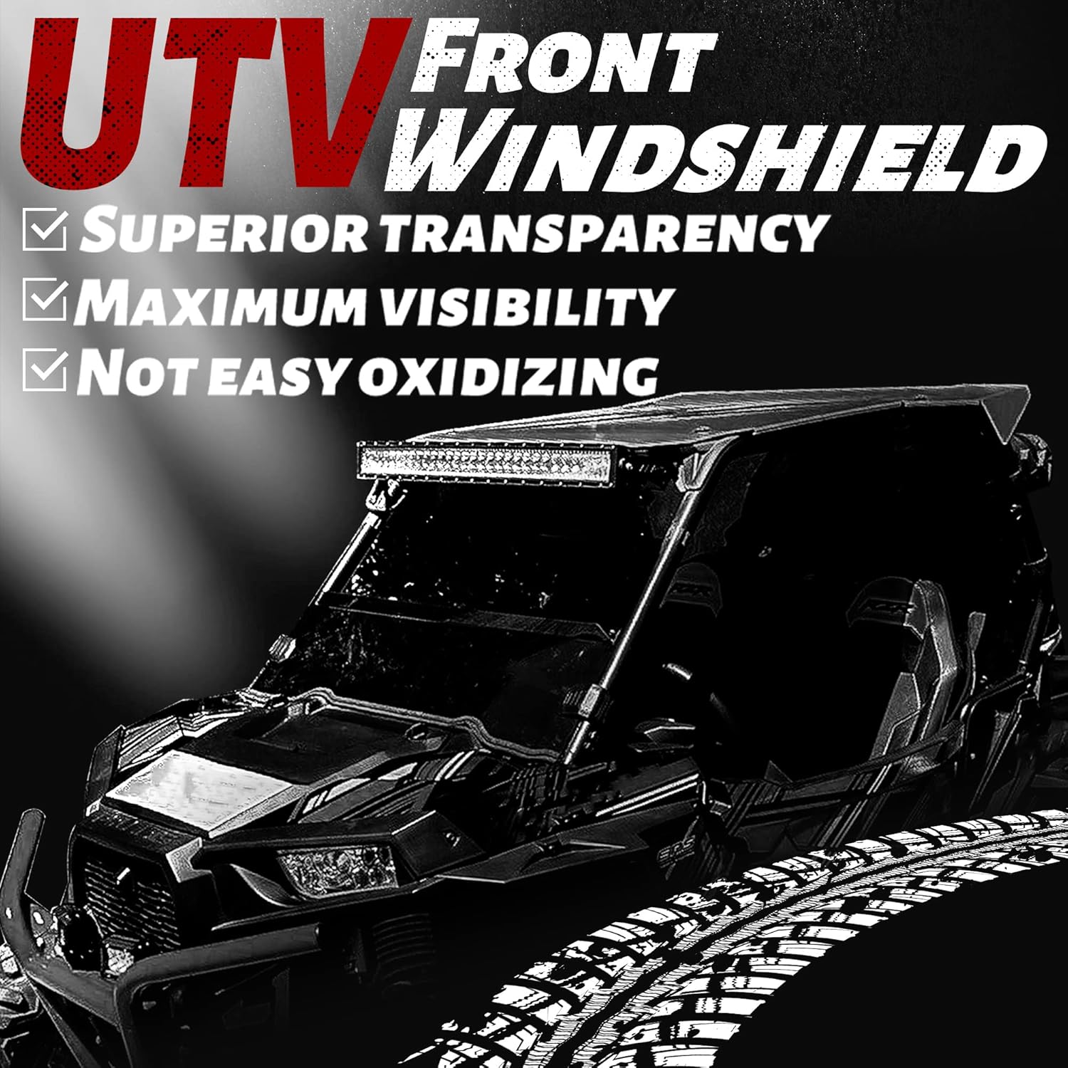 Clear Vented Windshield for Honda Pioneer 1000 X220087