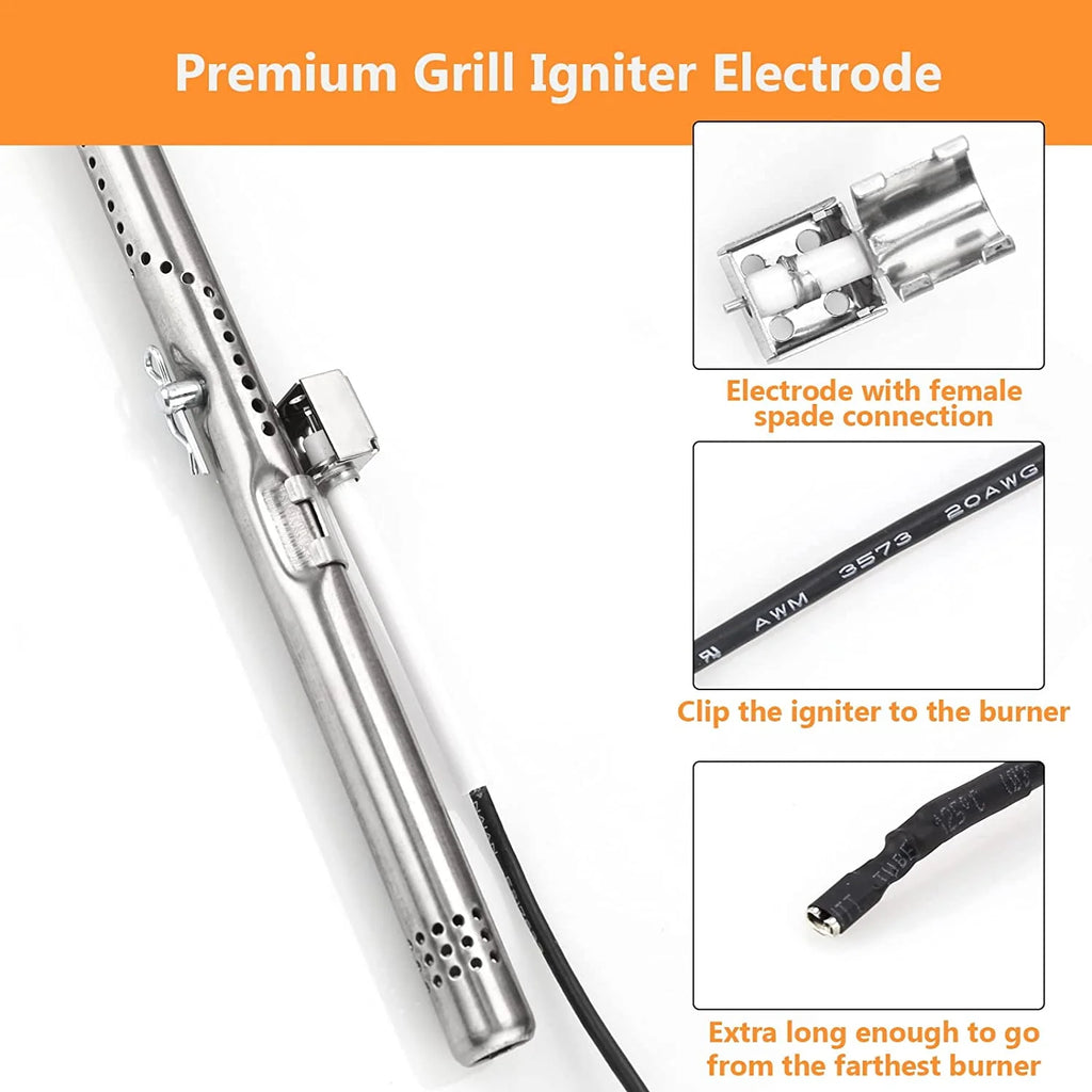 4 Burner Grill Replacement Burner and Heat Plates P7142