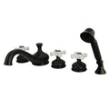 Oil Rubbed Bronze Roman Tub Filler with Hand Shower C230
