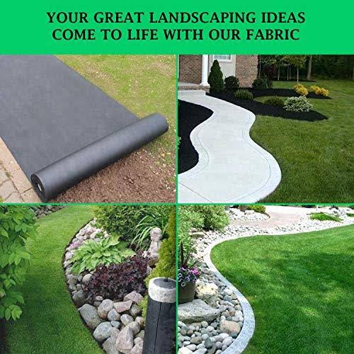 Heavy Duty Garden Landscape Fabric Ground Cover 6x300 ft 1.8 oz T44339