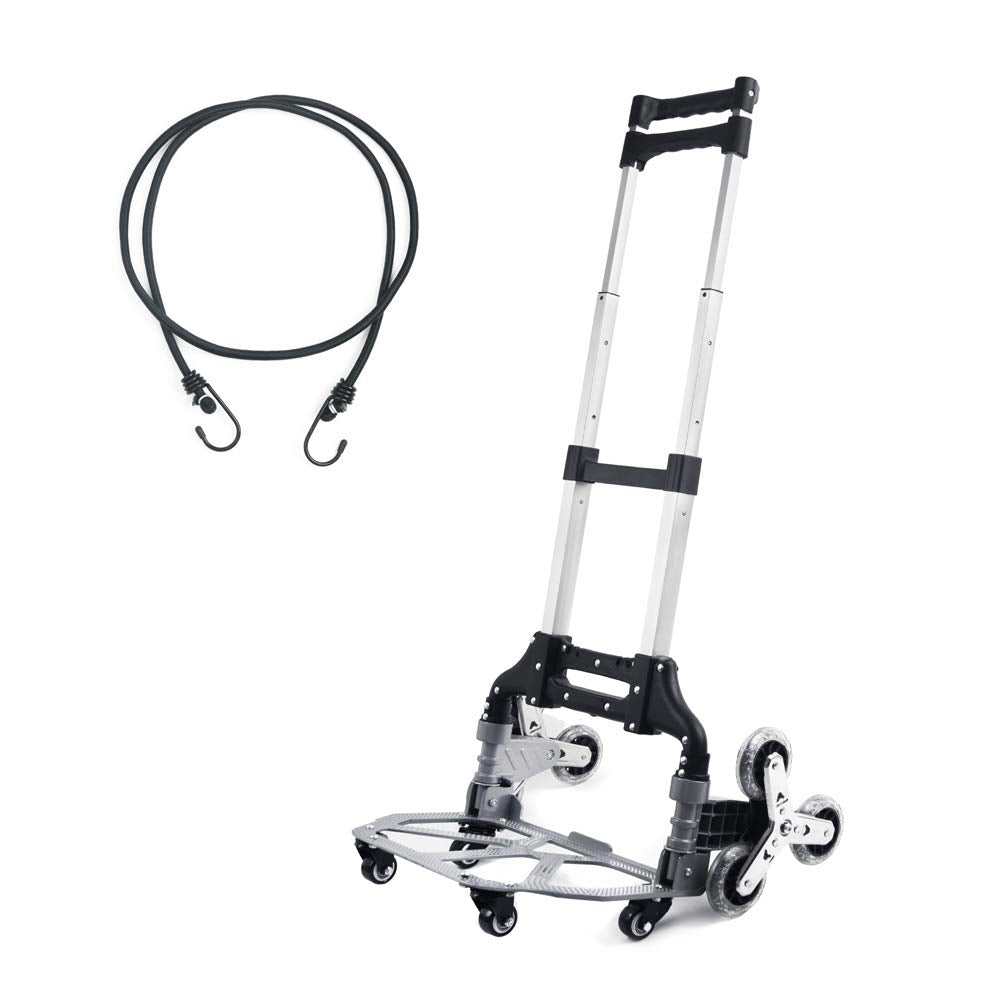 Stair Climbing Hand Truck with 6 TPR Wheels, Aluminum Alloy G54317
