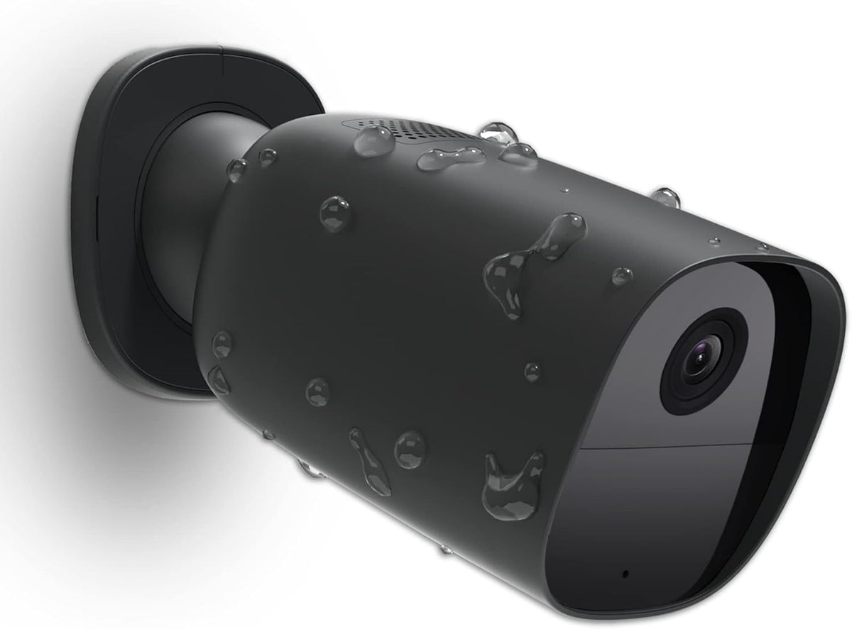 2K Wireless WiFi Security Camera, Battery Powered, AI Motion Detection, Color Night Vision, 2-Way Audio, Black Y32277