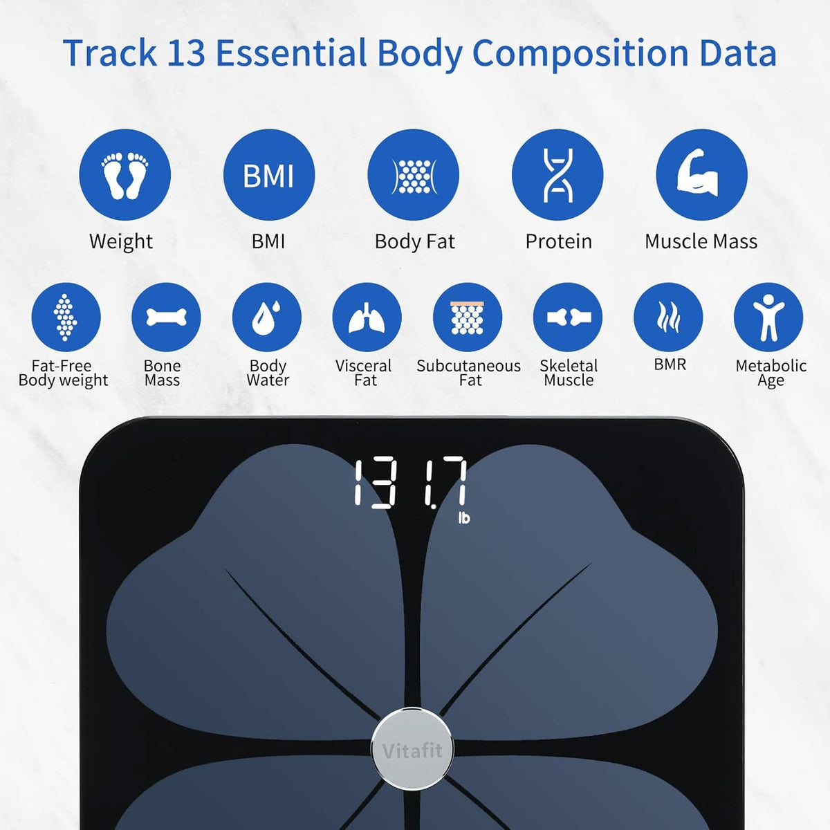 Black Smart Body Fat Scale Pack of 2 P9897
