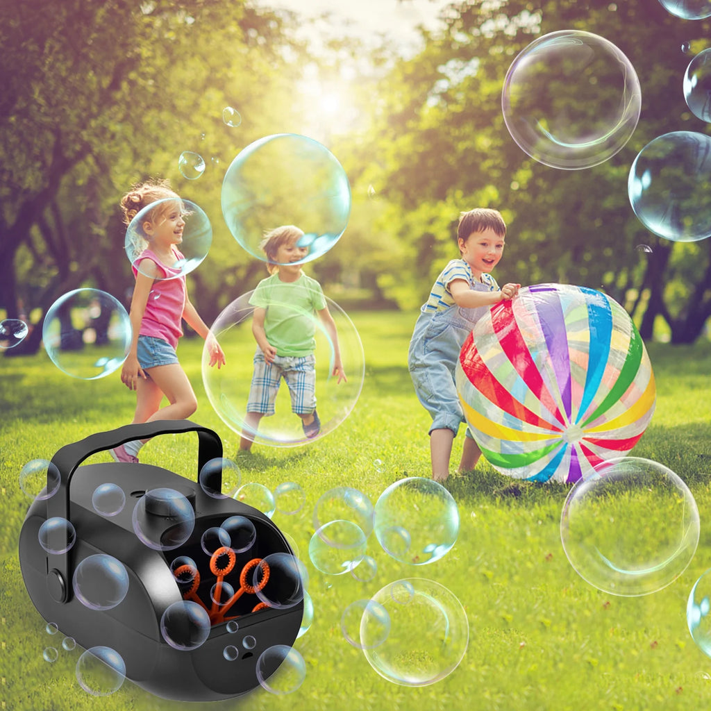 Portable Rechargeable Bubble Machine Y87346