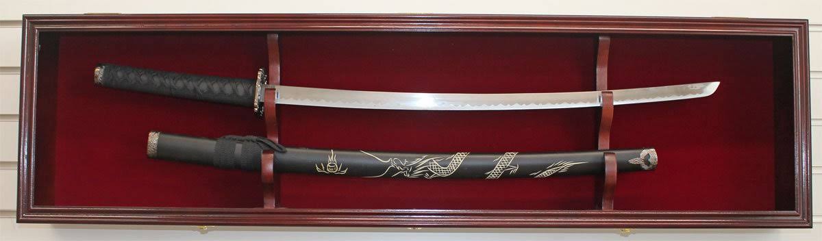 Lockable Sword Display Case Cabinet K4517
