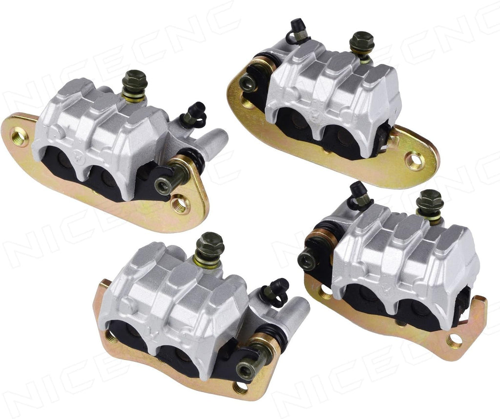Front + Rear Brake Calipers Set with Pads Pack of 2 L929596